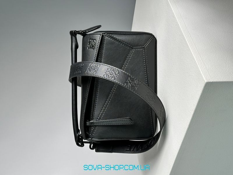 Женская сумка Loewe Paula's Ibiza Puzzle Bag In Classic Calfskin Black Premium фото