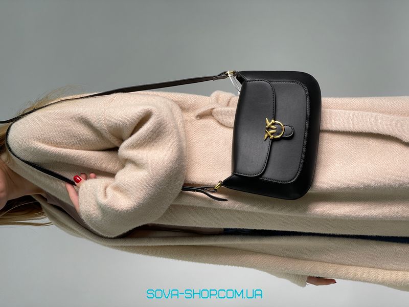 Жіноча сумка Pinko Mini Love Bag Saddle Simply Black Premium фото