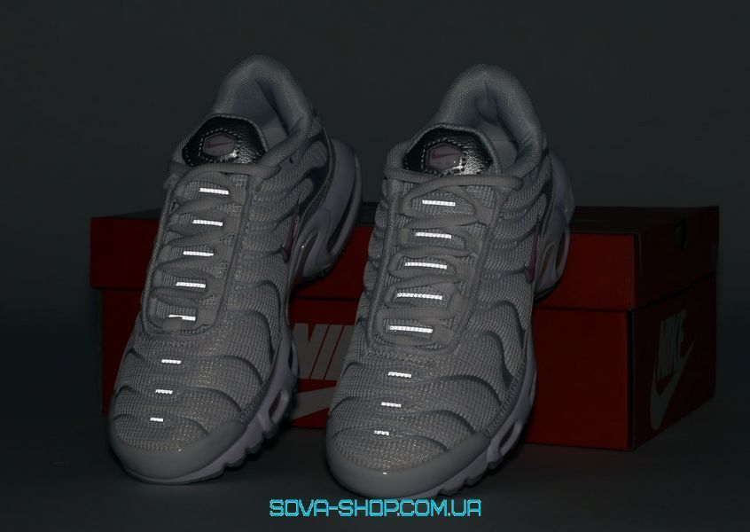 Женские кроссовки Nike Air Max Plus TN White Pink Reflective фото