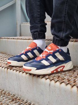Чоловічі кросівки Adidas Niteball Orange Blue фото