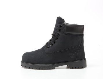 Зимові чоловічі ботинки (Вовняне хутро) Timberland CLASSIC PREMIUM NUBUCK WATERPROOF Black фото