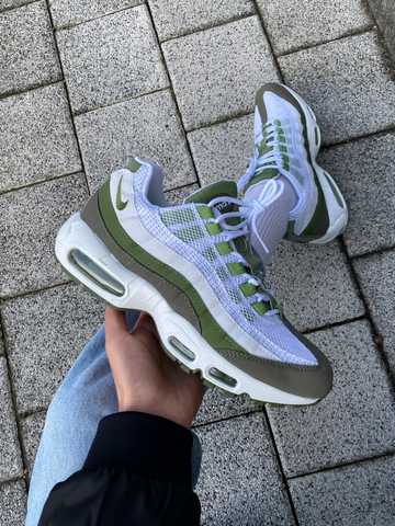 Nike air max 95 white sales blue grey