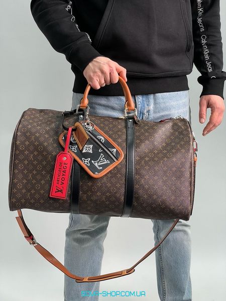 Унисекс сумка Louis Vuitton Keepall Bandouliere Bag Limited Edition Patchwork Monogram Canvas Premium фото