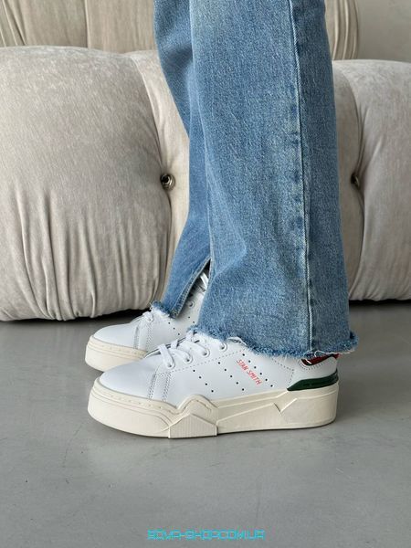 Жіночі кросівки Adidas Stan Smith Bonega White Red фото