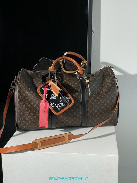 Унісекс сумка Louis Vuitton Keepall Bandouliere Bag Limited Edition Patchwork Monogram Canvas Premium фото