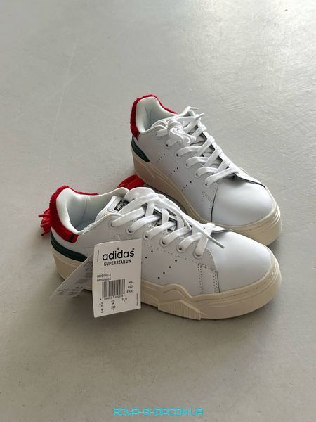 Жіночі кросівки Adidas Stan Smith Bonega White Red фото