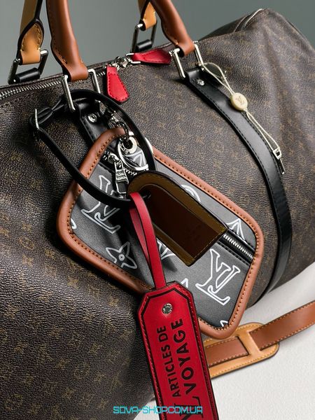 Унисекс сумка Louis Vuitton Keepall Bandouliere Bag Limited Edition Patchwork Monogram Canvas Premium фото