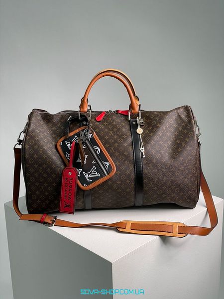 Унісекс сумка Louis Vuitton Keepall Bandouliere Bag Limited Edition Patchwork Monogram Canvas Premium фото