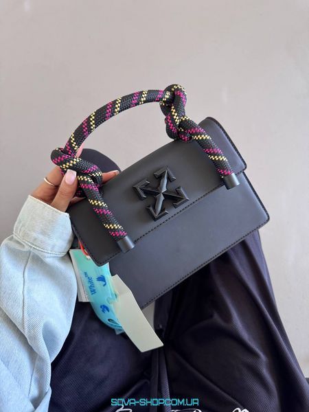 Жіноча сумка OFF WHITE x Virgil Abloh Gummy Jitney Black/Pink/Yellow Premium фото