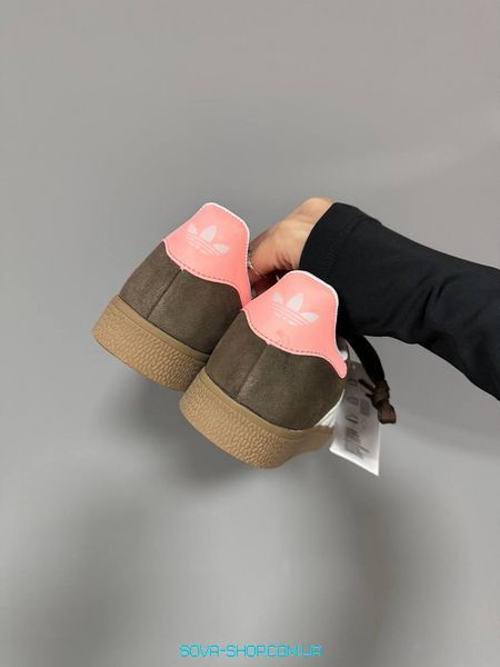 Жіночі кросівки Adidas Gazelle BROWN / PINK фото