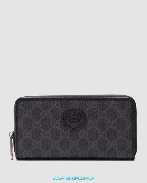 Гаманець Gucci Ophidia GG Zip Around Wallet Grey Premium фото