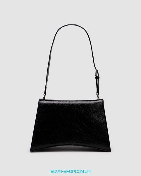 Жіноча сумка Balenciaga Crush Medium Handbag Crushed Calfskin in Black\Silver Premium фото