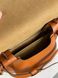 Жіноча сумка Loewe Gate Small leather and Jacquard Shoulder Bag Brown Premium re-11471 фото 8