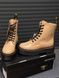 Жіночі зимові ботинки Dr.Martens Jadon Beige Patent re-8634 фото 5