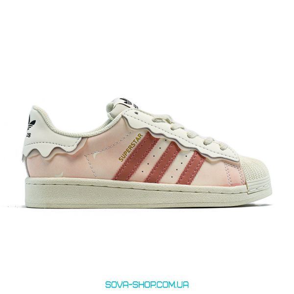 Женские кроссовки Adidas Superstar Cappuccino Pink фото