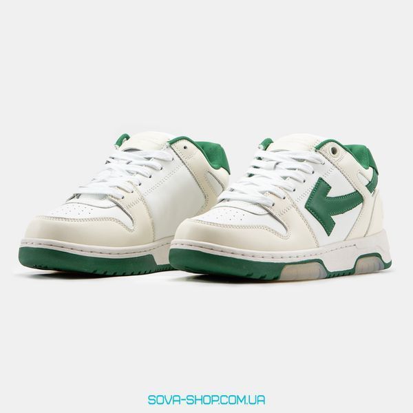 Чоловічі кросівки Off-White Out of Office White Green фото