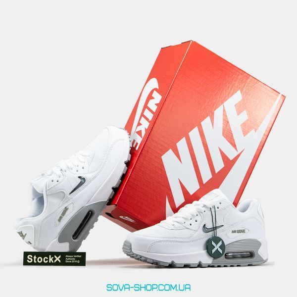 Мужские кроссовки Nike Air Max 90 Jewel Swoosh Casual White фото
