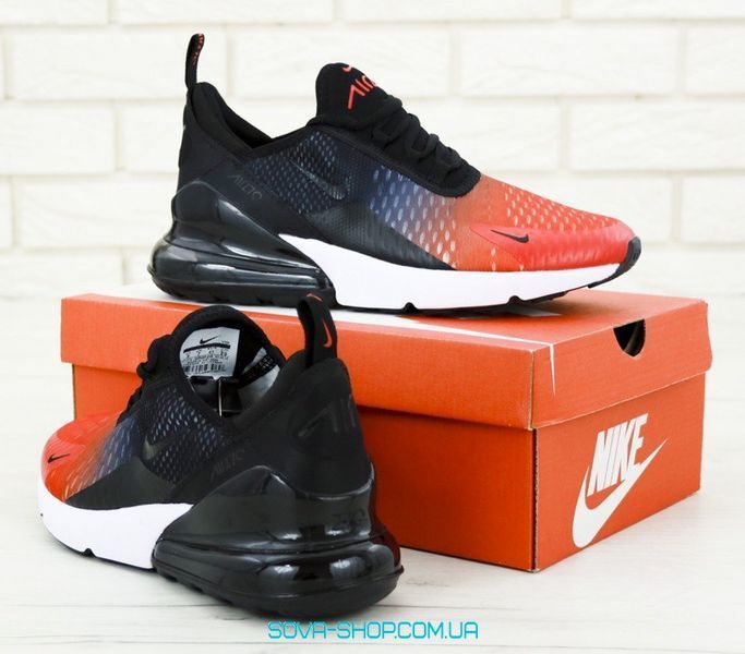 Чоловічі кросівки Air Max 270 Black/Orange Nike фото