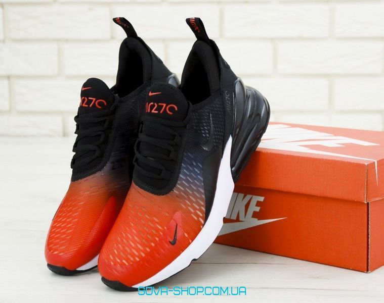 Чоловічі кросівки Air Max 270 Black/Orange Nike фото