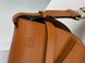 Женская сумка Loewe Gate Small leather and Jacquard Shoulder Bag Brown Premium re-11471 фото 2