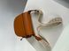 Жіноча сумка Loewe Gate Small leather and Jacquard Shoulder Bag Brown Premium re-11471 фото 5