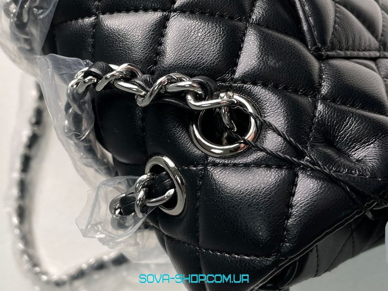 Женская сумка Chanel Classic 2.55 Medium Double Flap in Black Premium фото