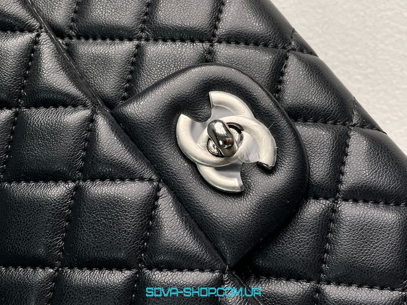 Жіноча сумка Chanel Classic 2.55 Medium Double Flap in Black Premium фото