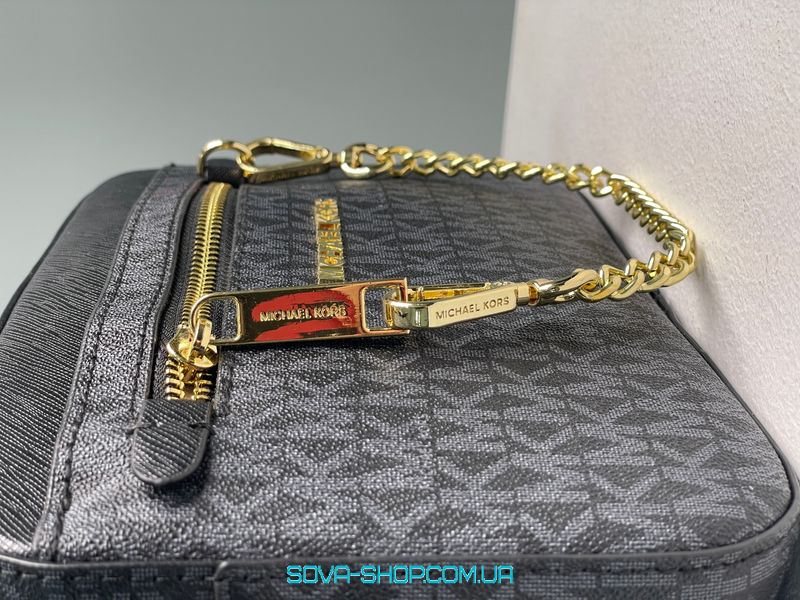 Жіноча сумка Michael Kors Jet Set Large Logo Crossbody Bag Grey Premium фото