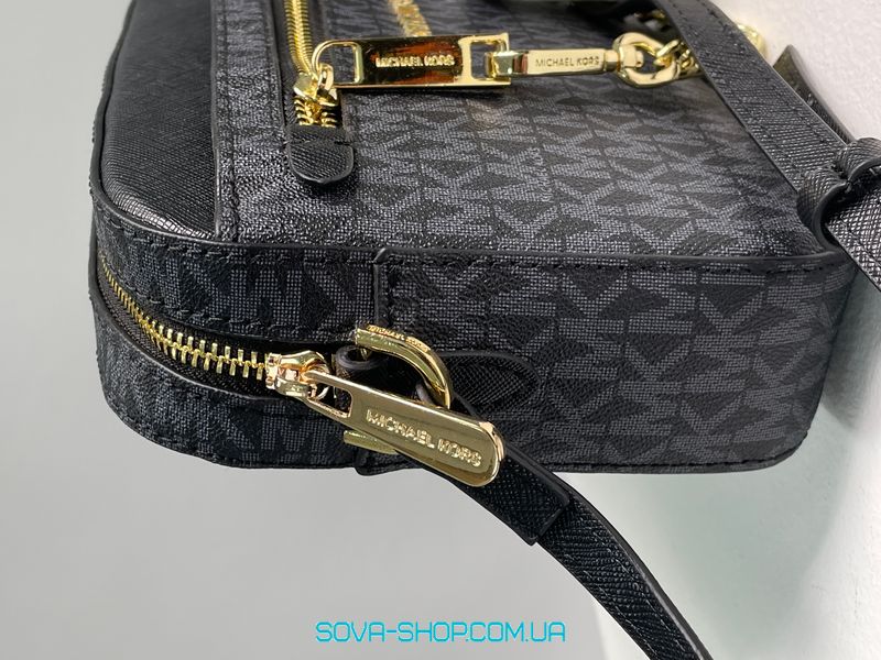 Женская сумка Michael Kors Jet Set Large Logo Crossbody Bag Grey Premium фото