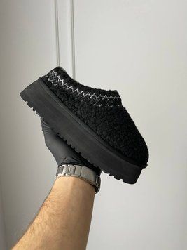 Жіночі зимові ботинки UGG Tazz Slipper Heritage Braid Black 1143976-BLK PREMIUM фото