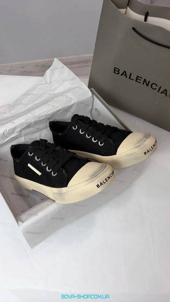Жіночі кеди Balenciaga Paris Low Top "Black" DIRTY Premium фото