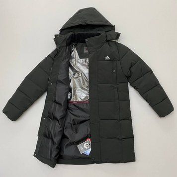 Мужская зимняя куртка Adidas Цвет: серый фото