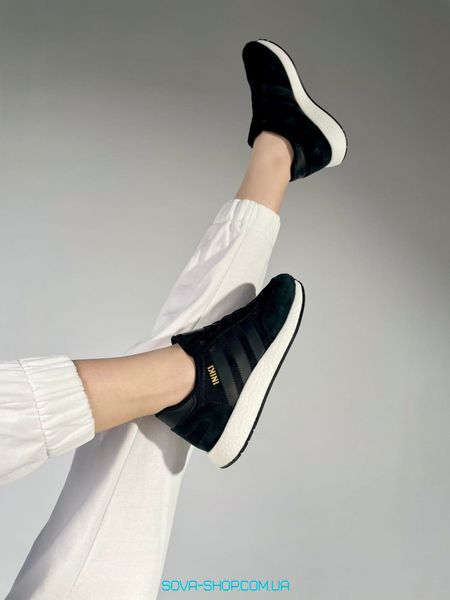 Жіночі кросівки Adidas Iniki Runner Black White фото