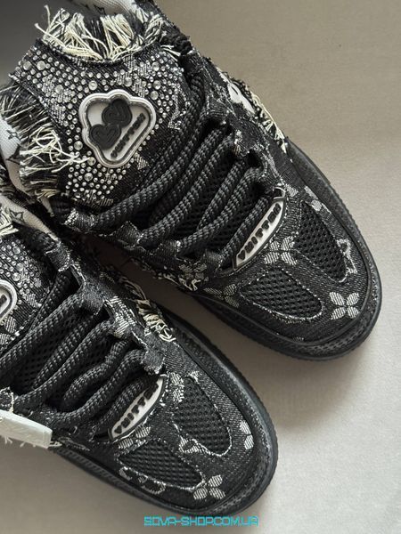 Чоловічі кросівки Louis Vuitton Skate Trainer Black Swarovski Monogram (Original Box) фото