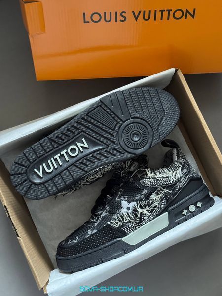 Чоловічі кросівки Louis Vuitton Skate Trainer Black Swarovski Monogram (Original Box) фото
