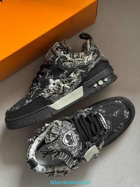 Чоловічі кросівки Louis Vuitton Skate Trainer Black Swarovski Monogram (Original Box) фото