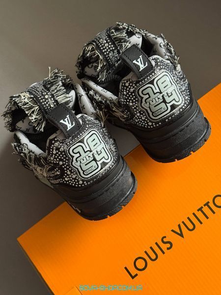 Чоловічі кросівки Louis Vuitton Skate Trainer Black Swarovski Monogram (Original Box) фото