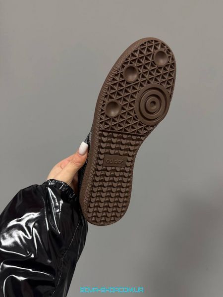 Женские кроссовки Adidas Samba Black Swarovski фото