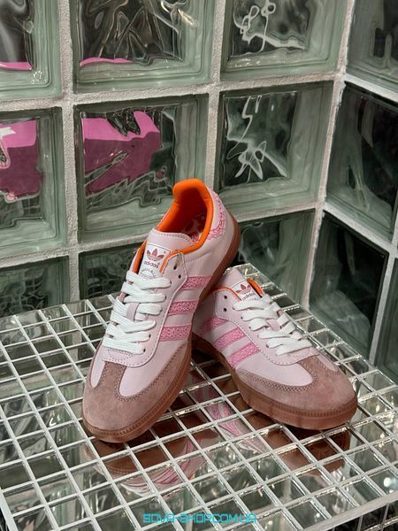 Женские кроссовки Adidas Samba Pink фото