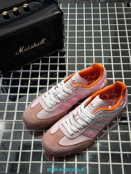 Женские кроссовки Adidas Samba Pink фото