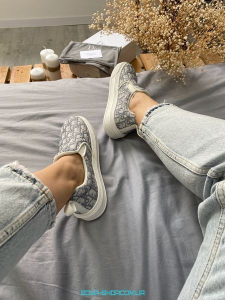 Женские слипоны Dior Slip On Light Beige фото