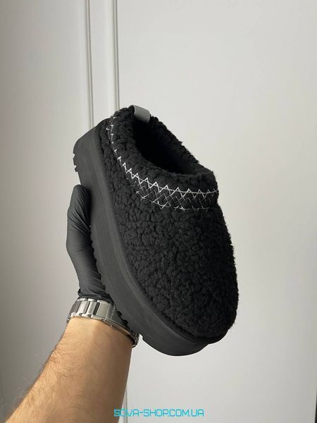 Жіночі зимові ботинки UGG Tazz Slipper Heritage Braid Black 1143976-BLK PREMIUM фото