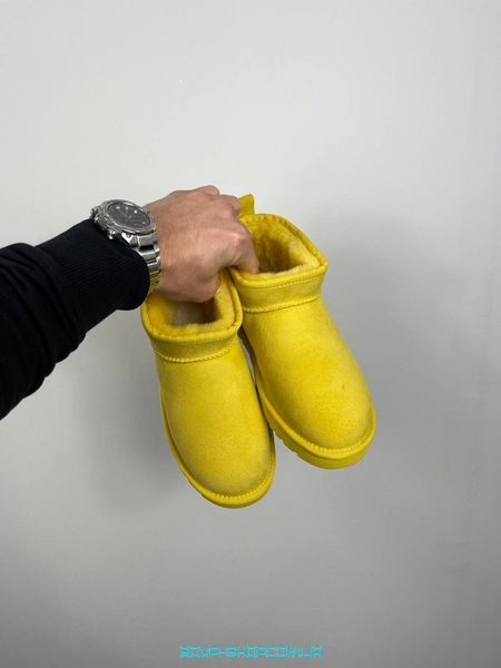 Жіночі зимові ботинки Ugg Ultra Mini Yellow Premium фото