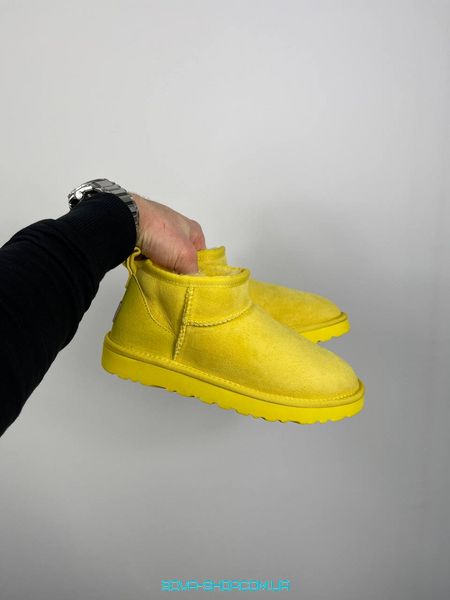 Жіночі зимові ботинки Ugg Ultra Mini Yellow Premium фото