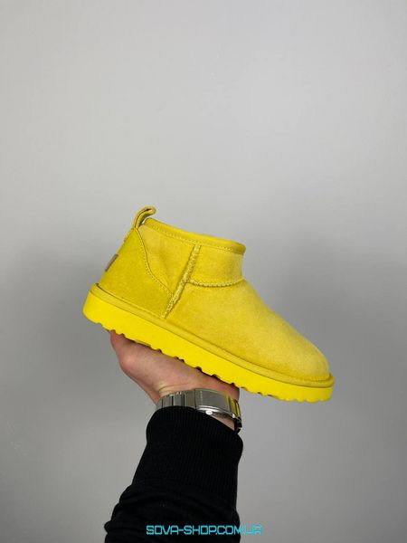 Женские зимние ботинки Ugg Ultra Mini Yellow Premium фото