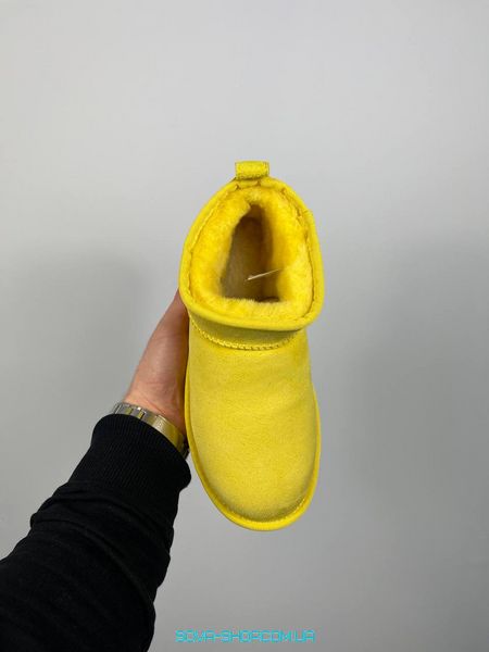 Жіночі зимові ботинки Ugg Ultra Mini Yellow Premium фото