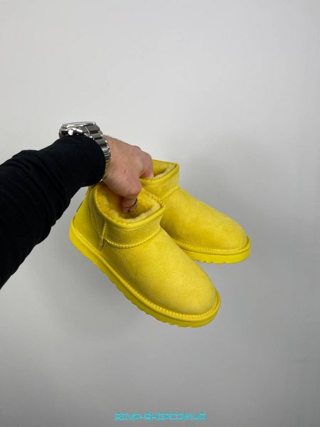 Жіночі зимові ботинки Ugg Ultra Mini Yellow Premium фото