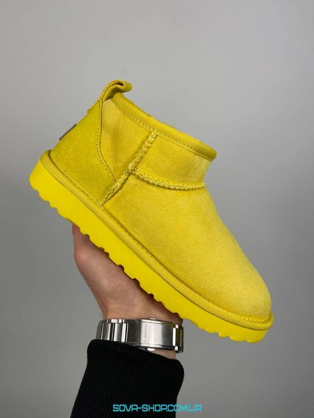 Женские зимние ботинки Ugg Ultra Mini Yellow Premium фото