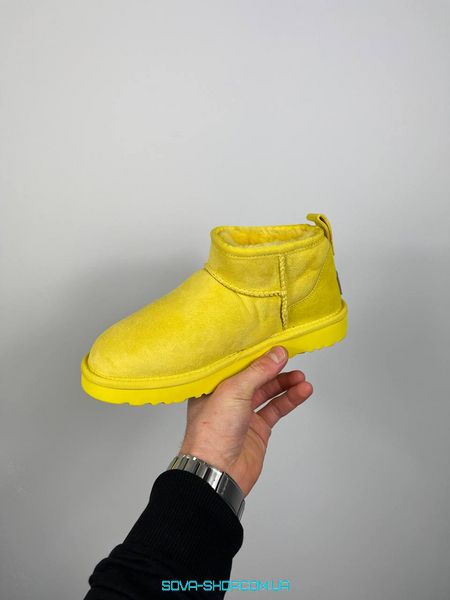 Женские зимние ботинки Ugg Ultra Mini Yellow Premium фото