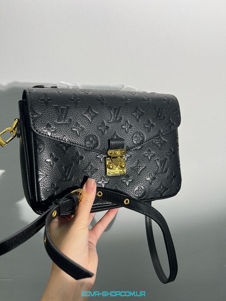 Женская сумка Louis Vuitton Pochette Métis Monogram Black Premium фото